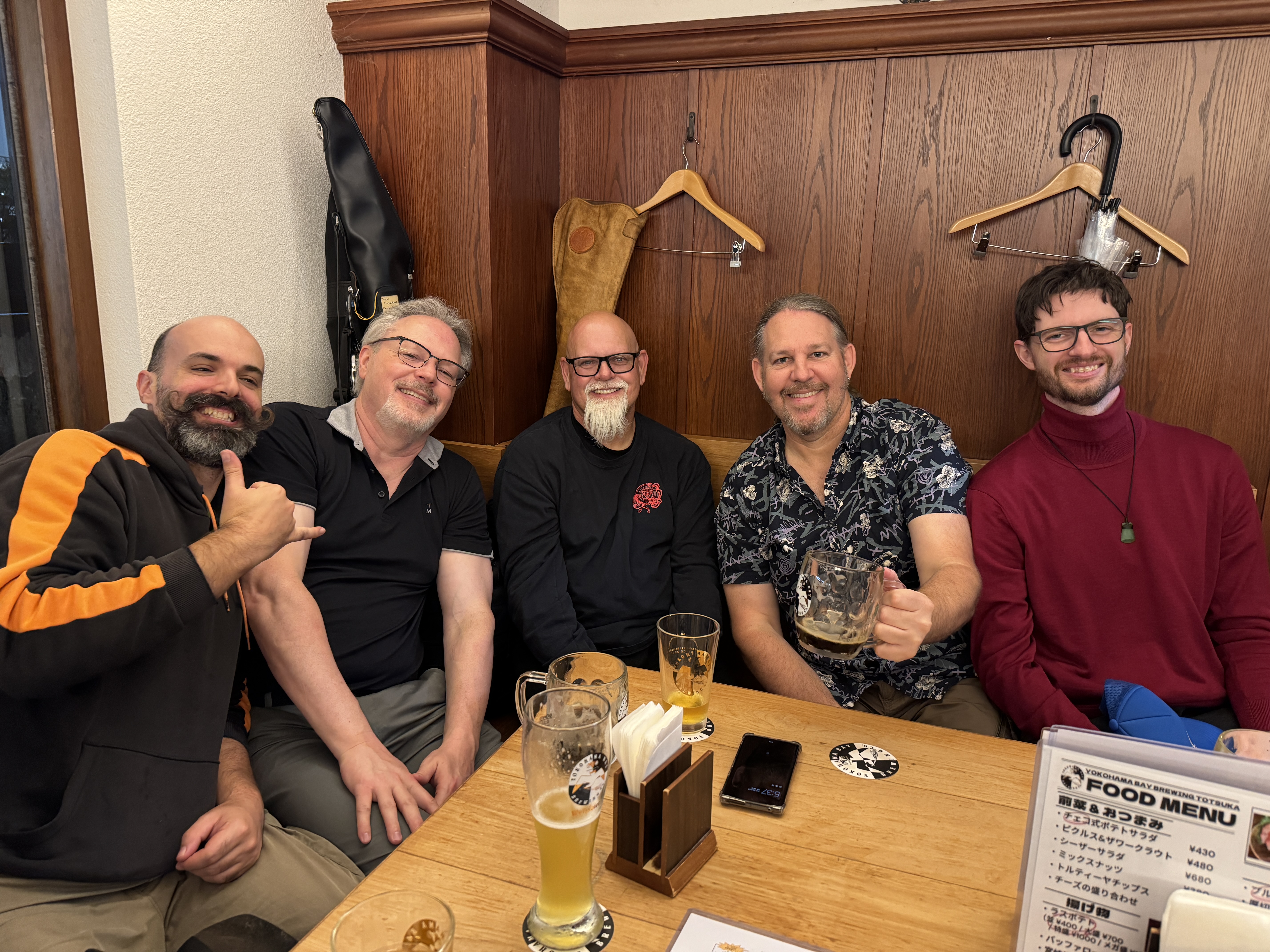 Pre group dinner beverage - good to see these gents.