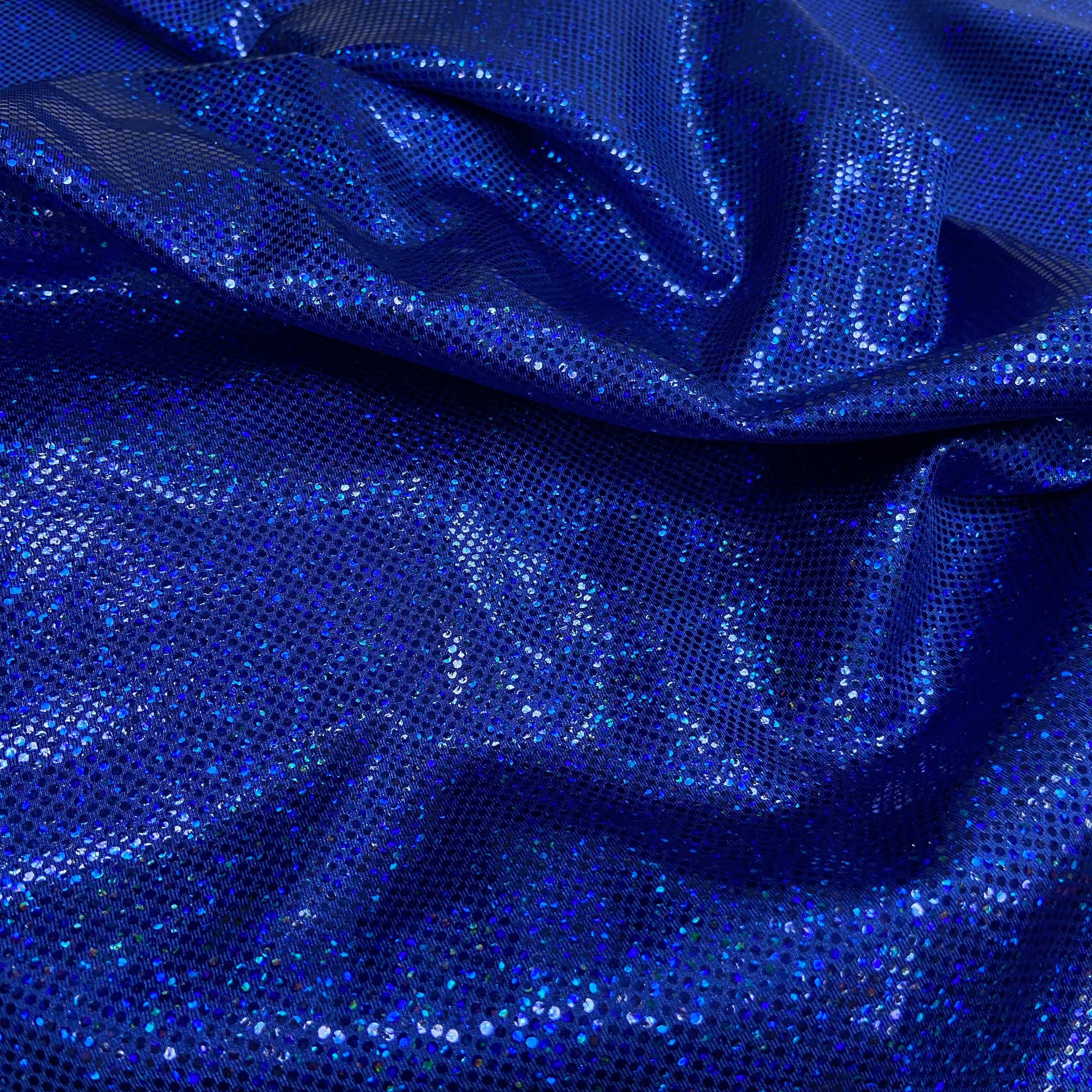 Deep  blue sparkle hologram