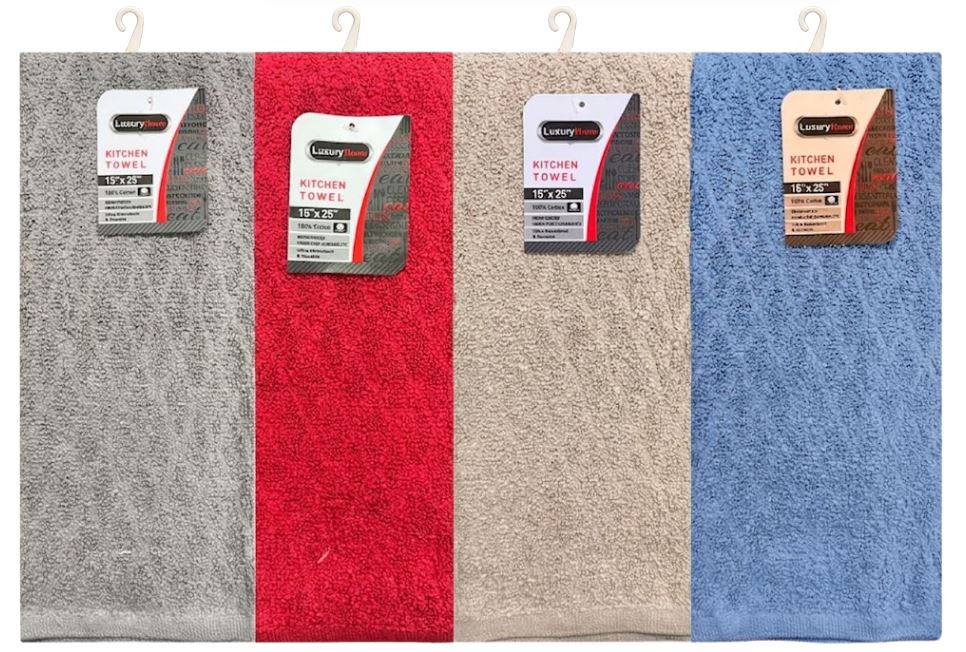 KT-AST25-2
LH SOLID COLOR KITCHEN TOWEL 
15"X25
UPC: 812462032181
72 CS/PACK
