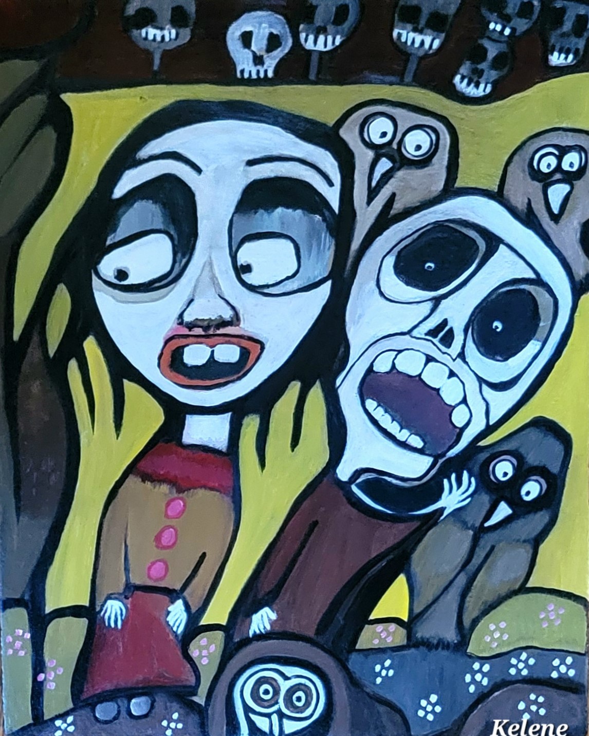 Title Lost in the wild 18 x 24 acrylic on canvas Kelene 2024 $195.00