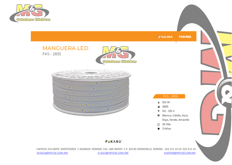 MANGERA RGB CON CONTRALODAOR Y DRIVER