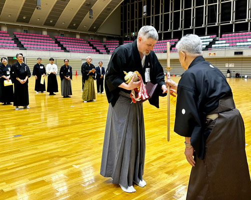 Kurt Brown from Washington D.C. had a tremendous event winning the Soke Cup and grand champion of the taikai.