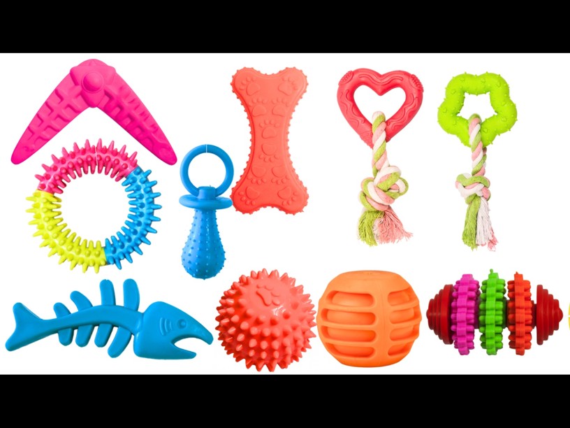 PAQJUG PAQUETE JUGUETES 
DE CAUCHO 10 PZAS