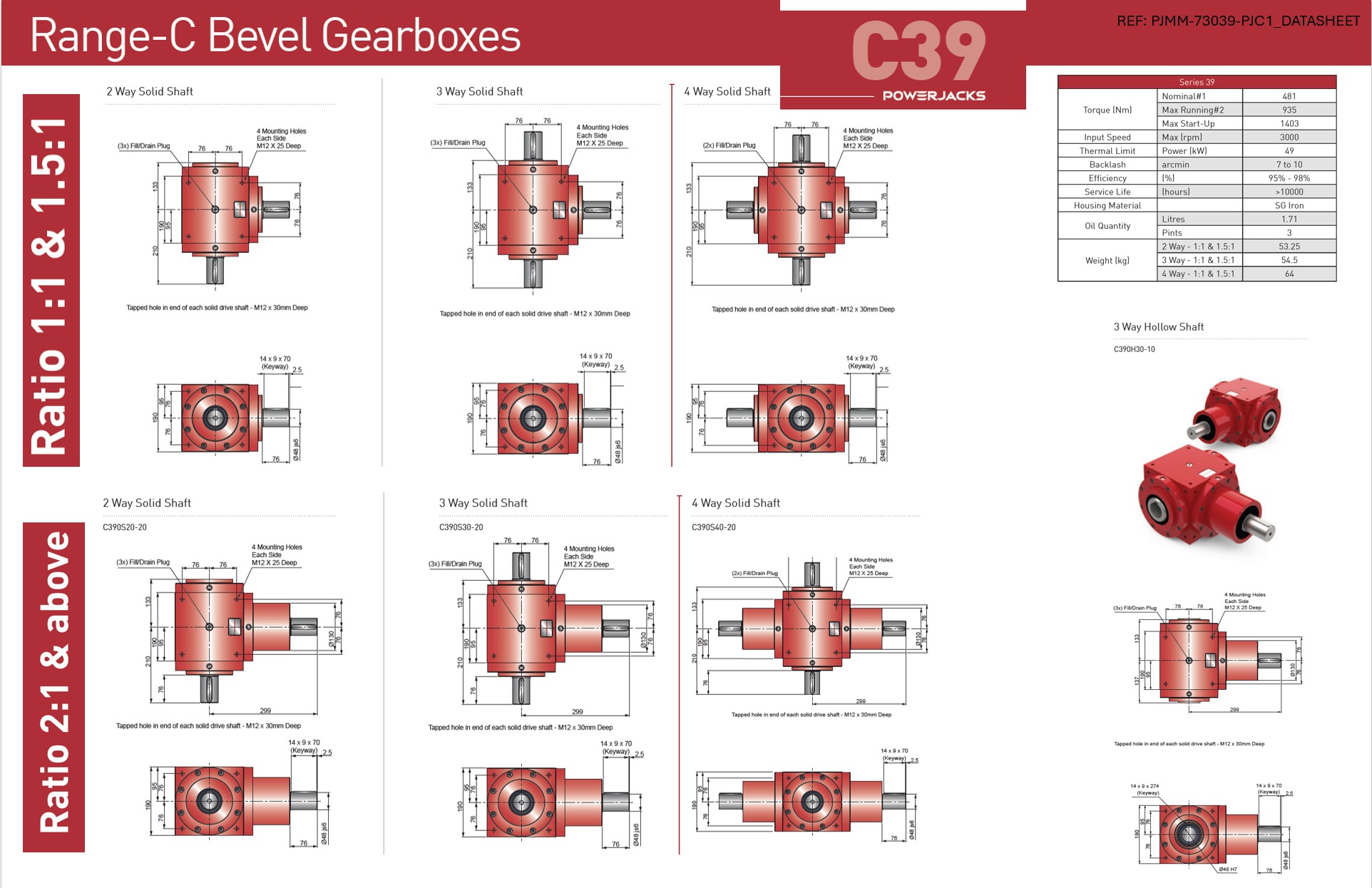 Gearbox - C Bevel SIZE 39