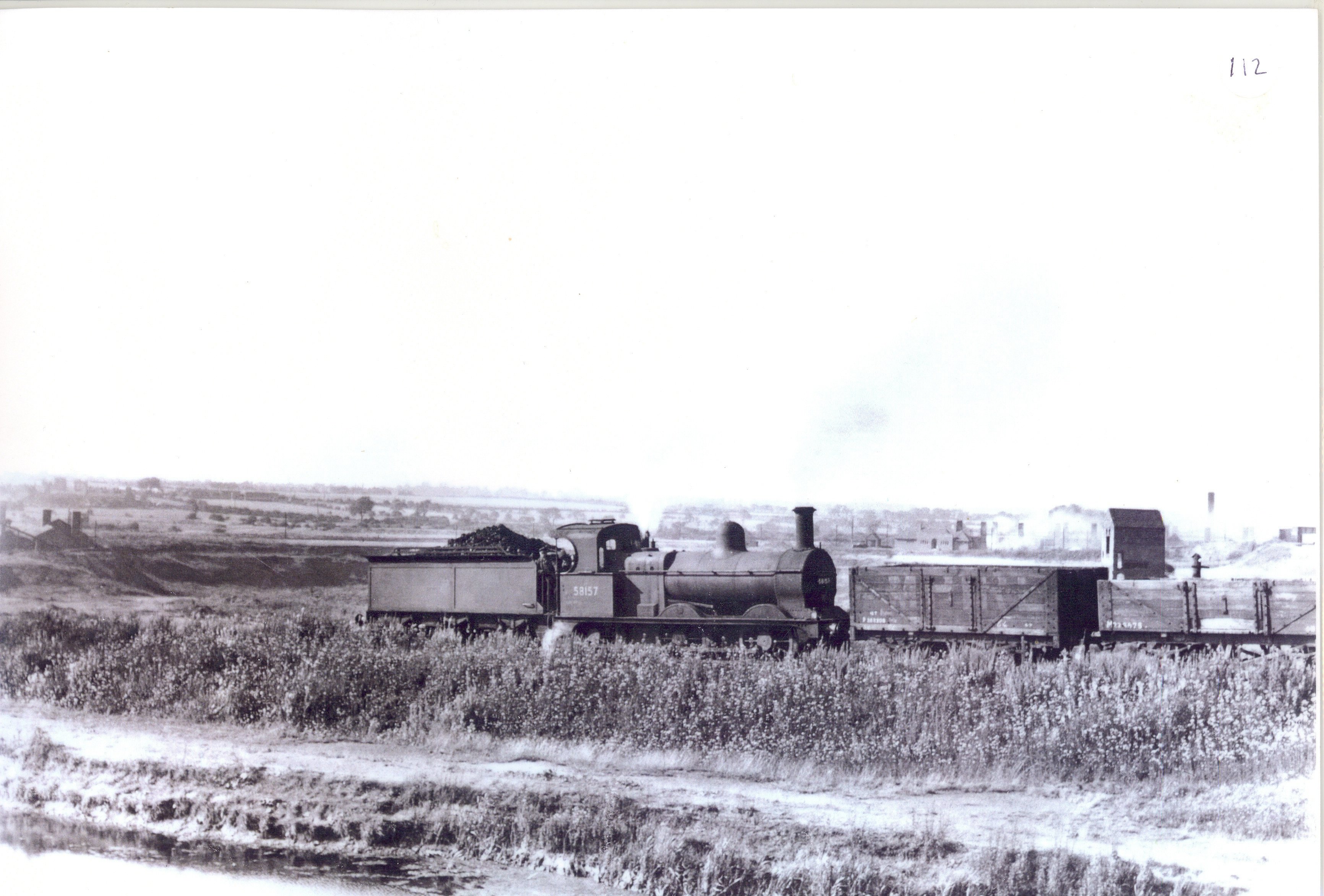Goods train on the branch line