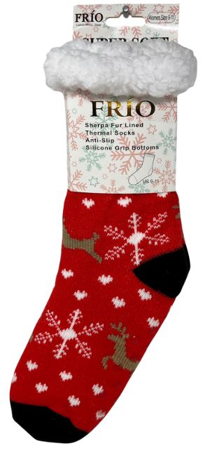 SXMAS-714
FRIO XMAS SHERPA SHOE SOCKS (6 SYLES BOX)
812462031788
180 PC/CS