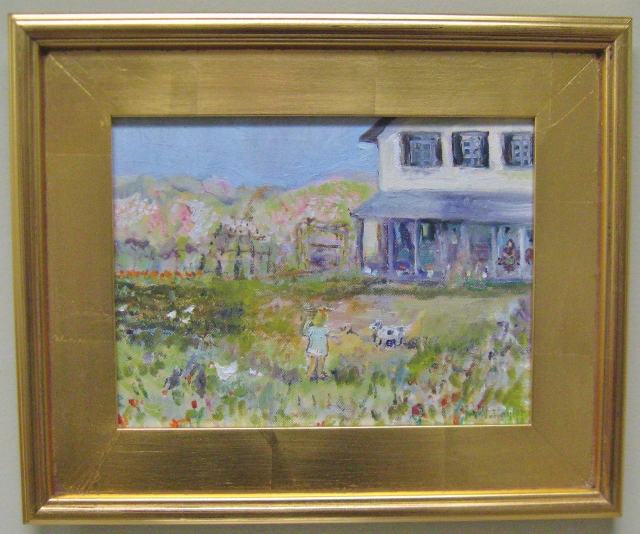 Taylor, On the Farm, 9x12 Oil