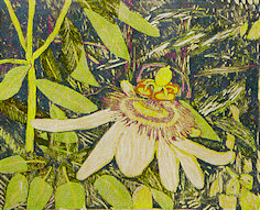 Wdc-008 PASSION 9x11 11-Color Reduction Woodcut 1995