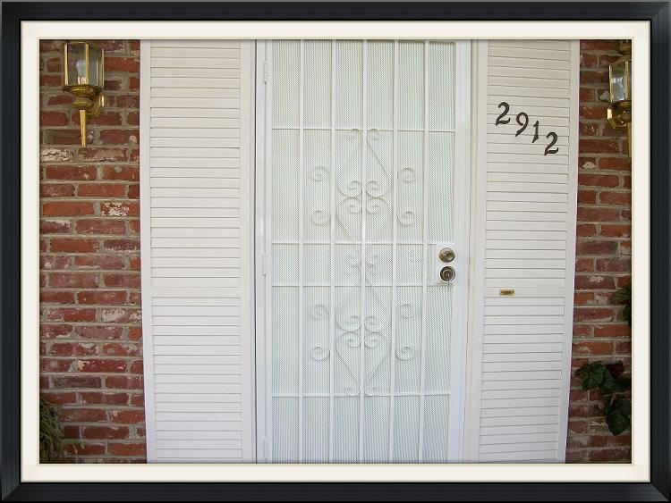 Elegante security screen door