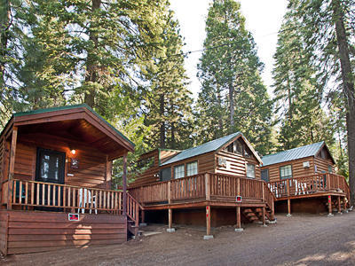 Front view of cabins