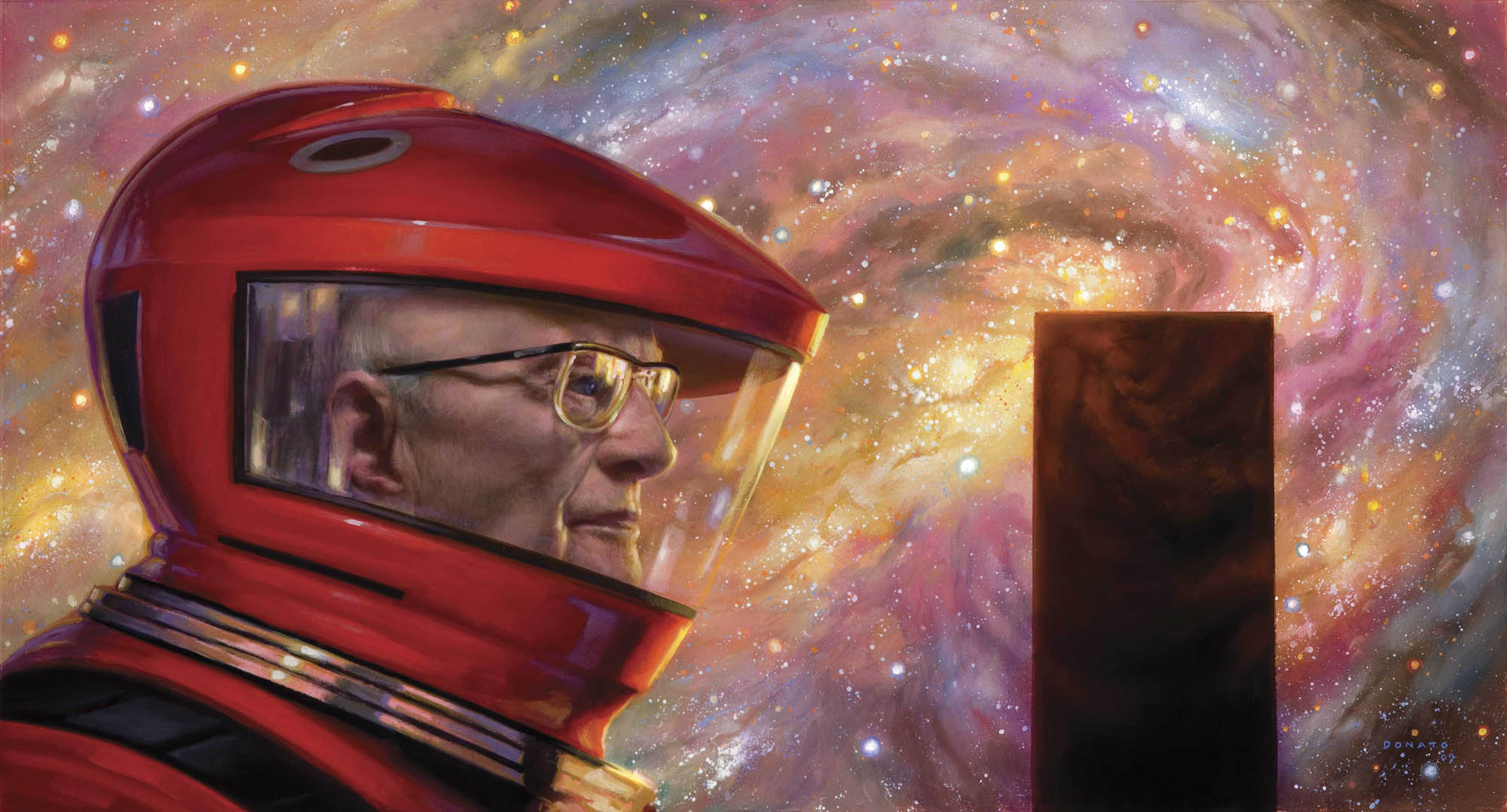 2001 A Space Odyssey Revisited - Arthur C. Clarke
16" x 24" Oil on Panel 2015 
collection of Avrim Fishkind and Wendy Hawkins

