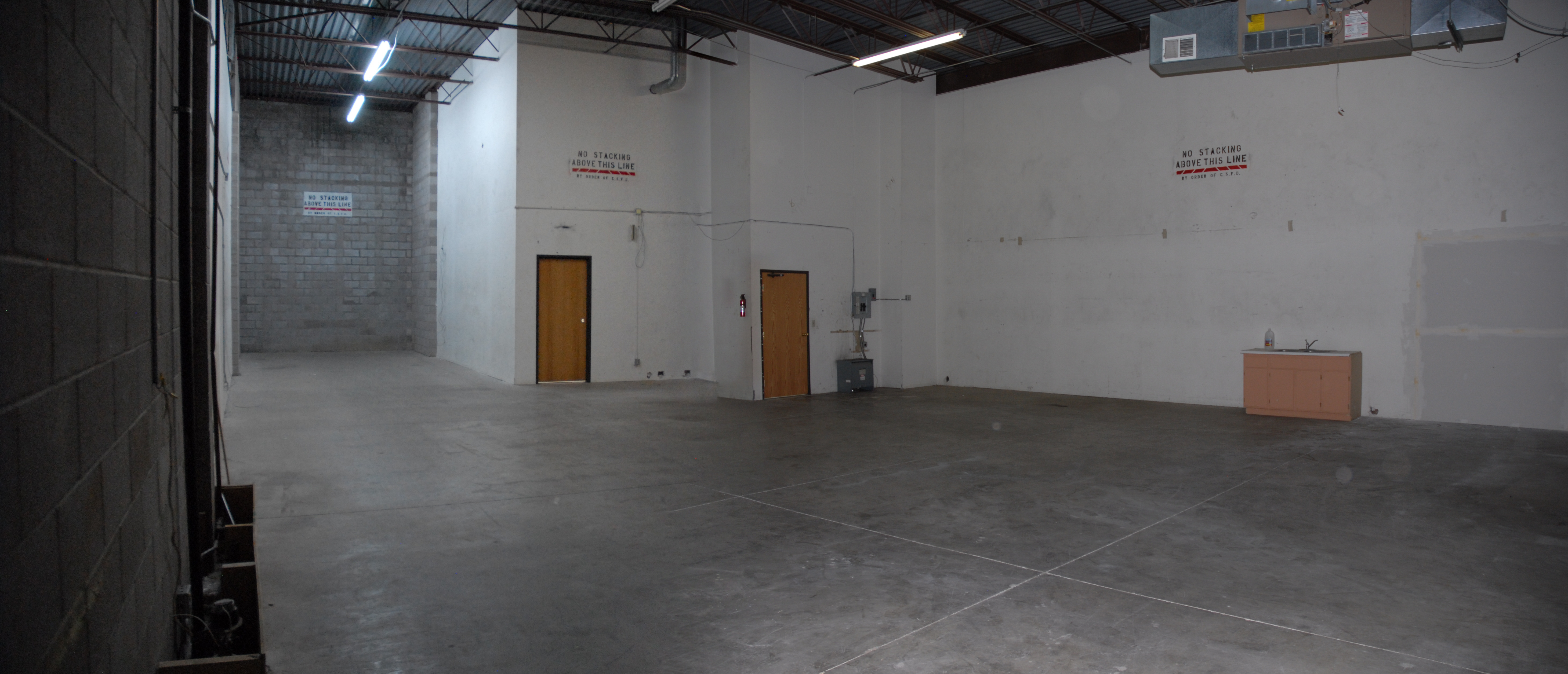 Warehouse from rear door