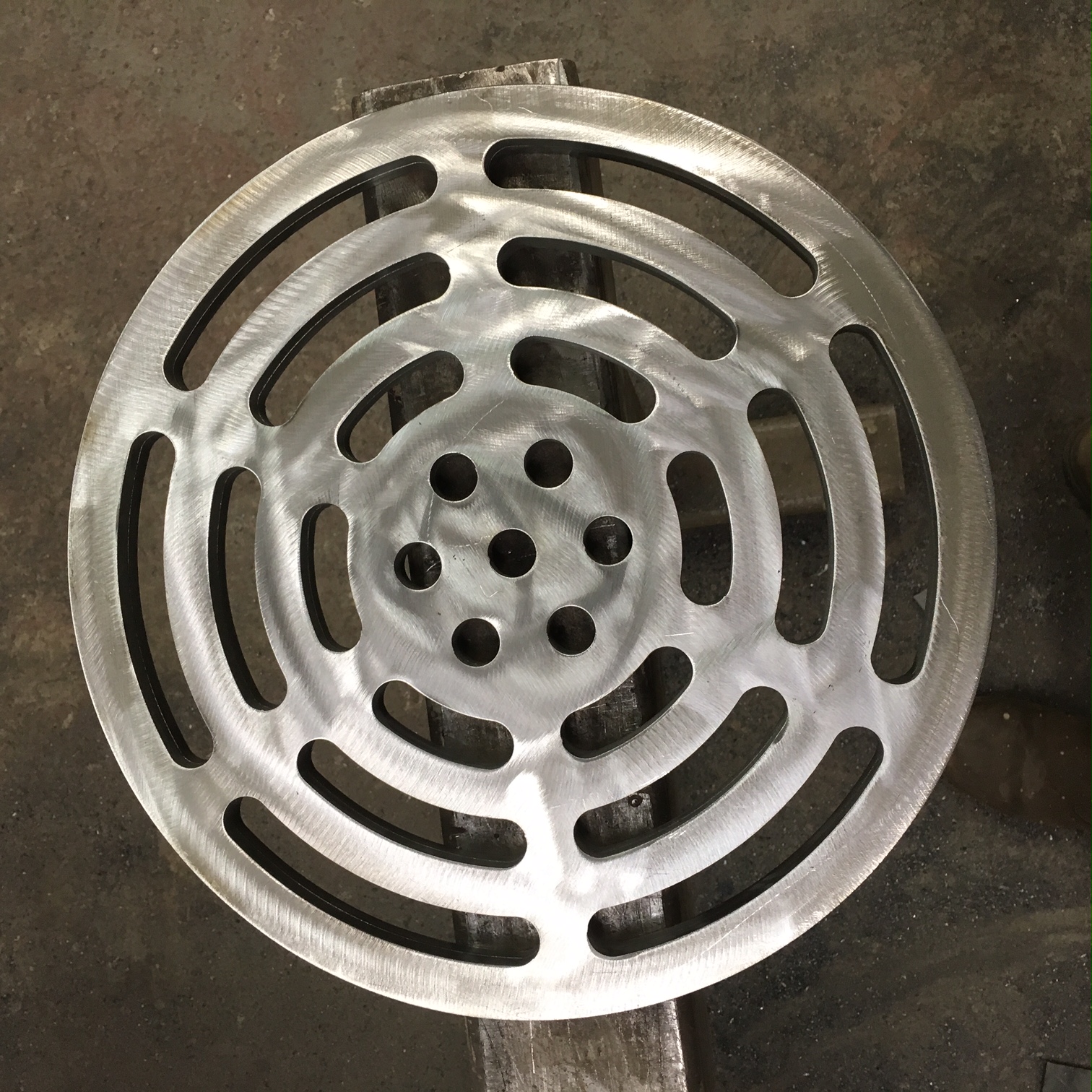 Manhole cover ready to be galvanised