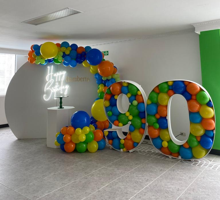 Diámetro 2.60m
Pared Circular $ 150.000
(SE ADAPTA AL COLOR QUE GUSTE)
Letrero led $120.000
Mensaje Personalizado $ 70.000