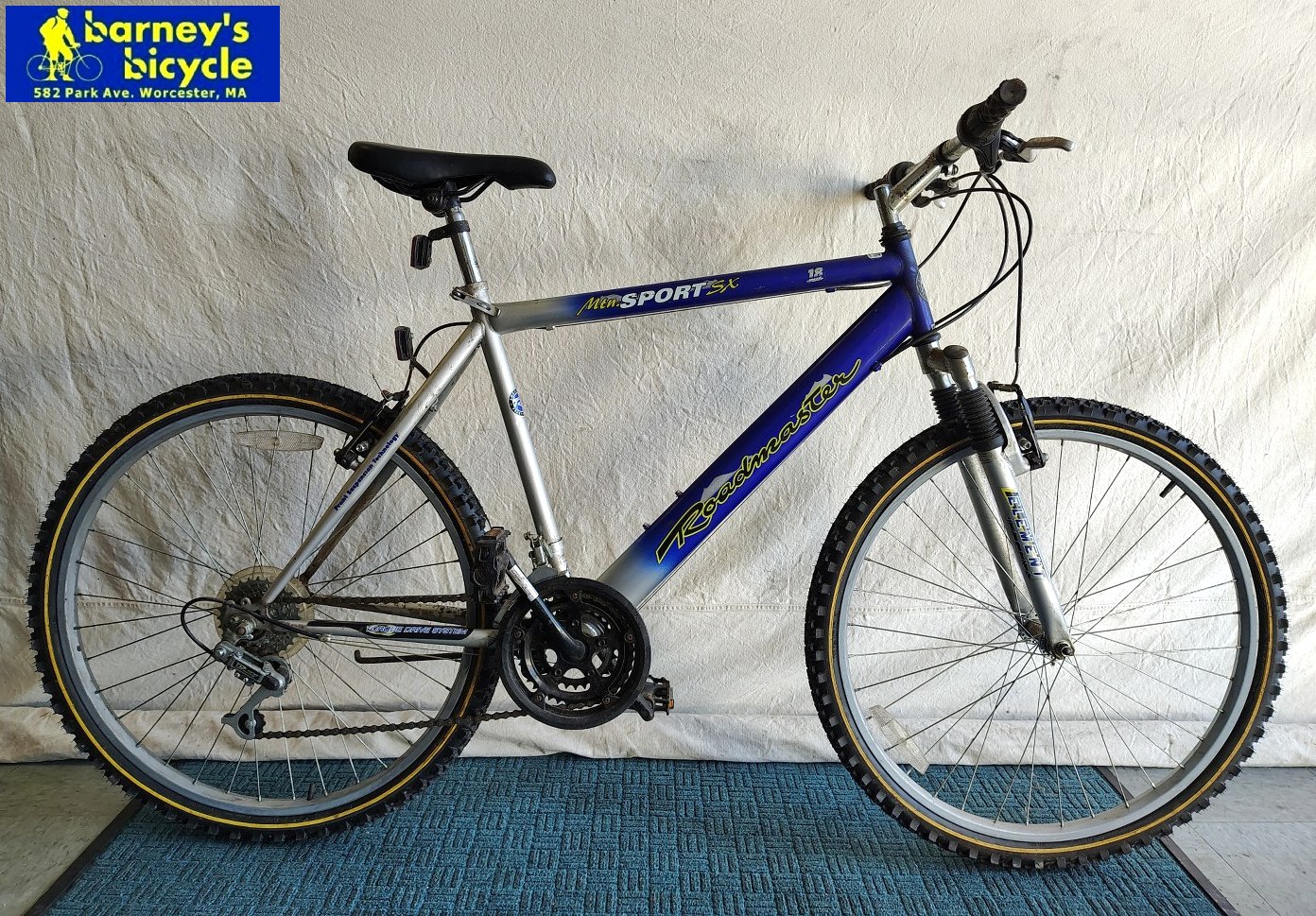 Roadmaster Mtn Sport SX
Frame Size: 19" LG / Rider Height: 5'9-6'0
Price: $119.00 (Professionally Tuned)