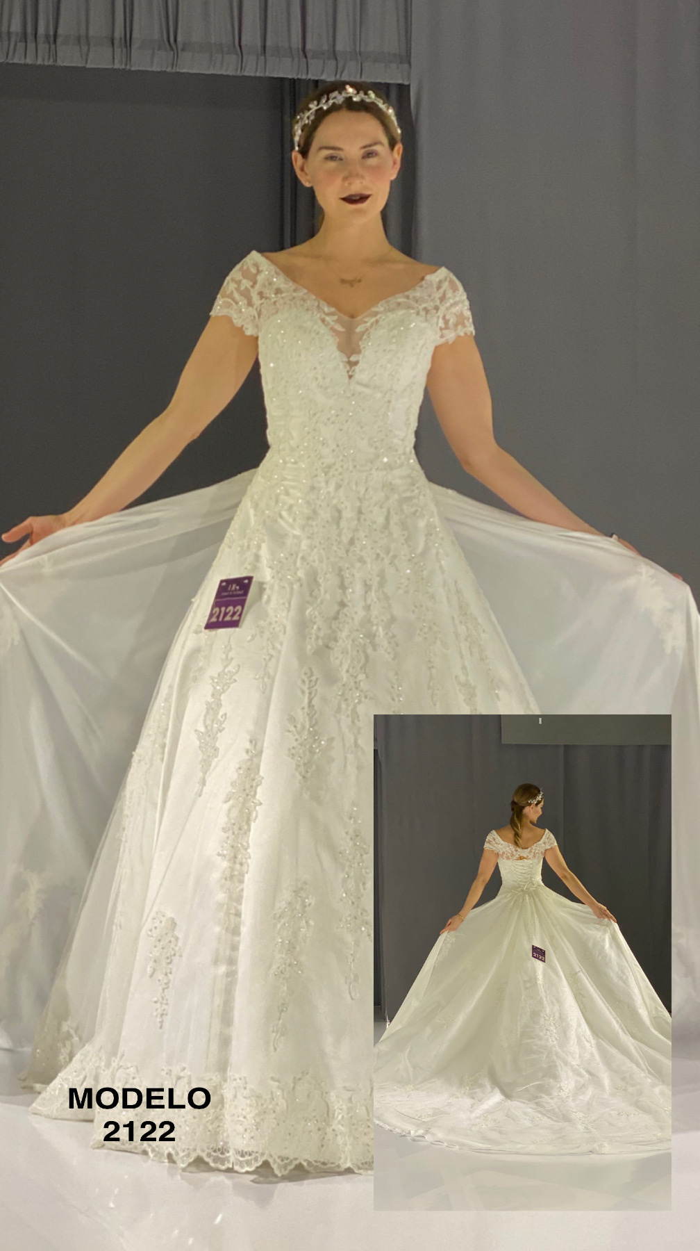 Bride and groom dancing