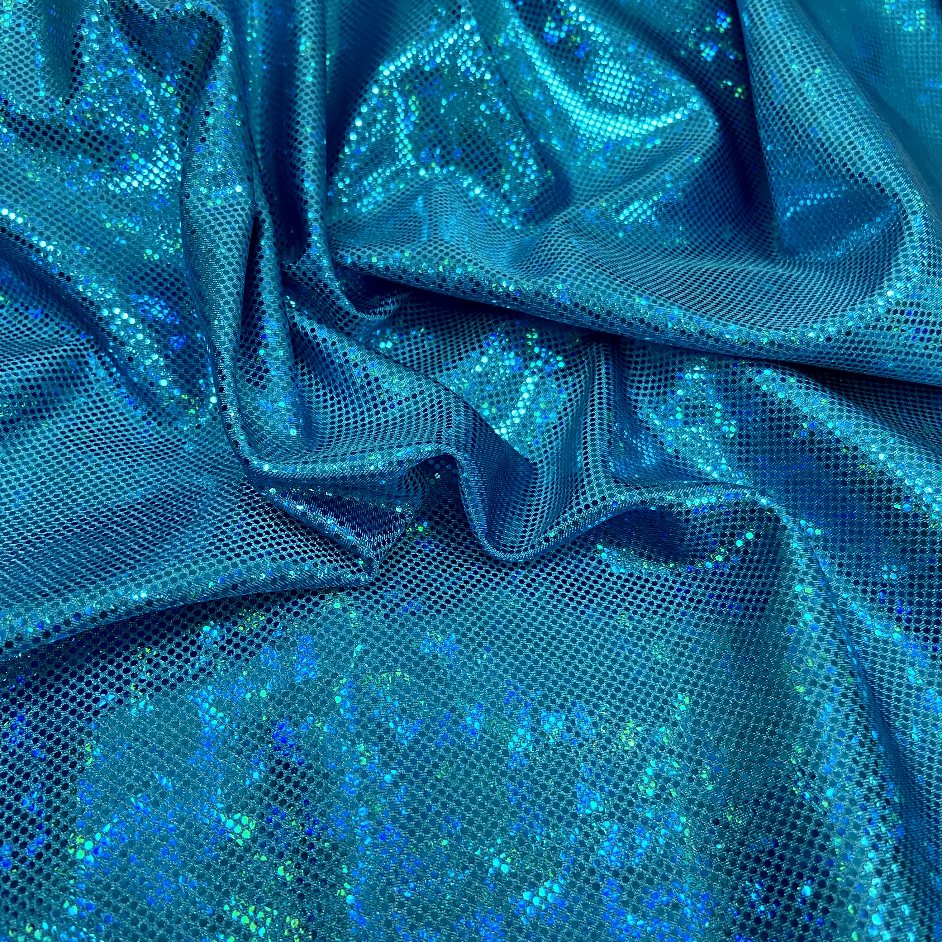 Aqua/teal shattered hologram 