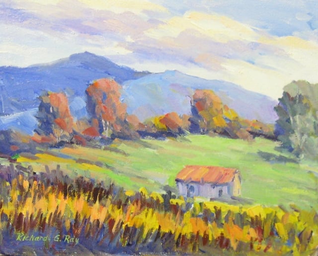 October Hills, 8 x 10 Oil