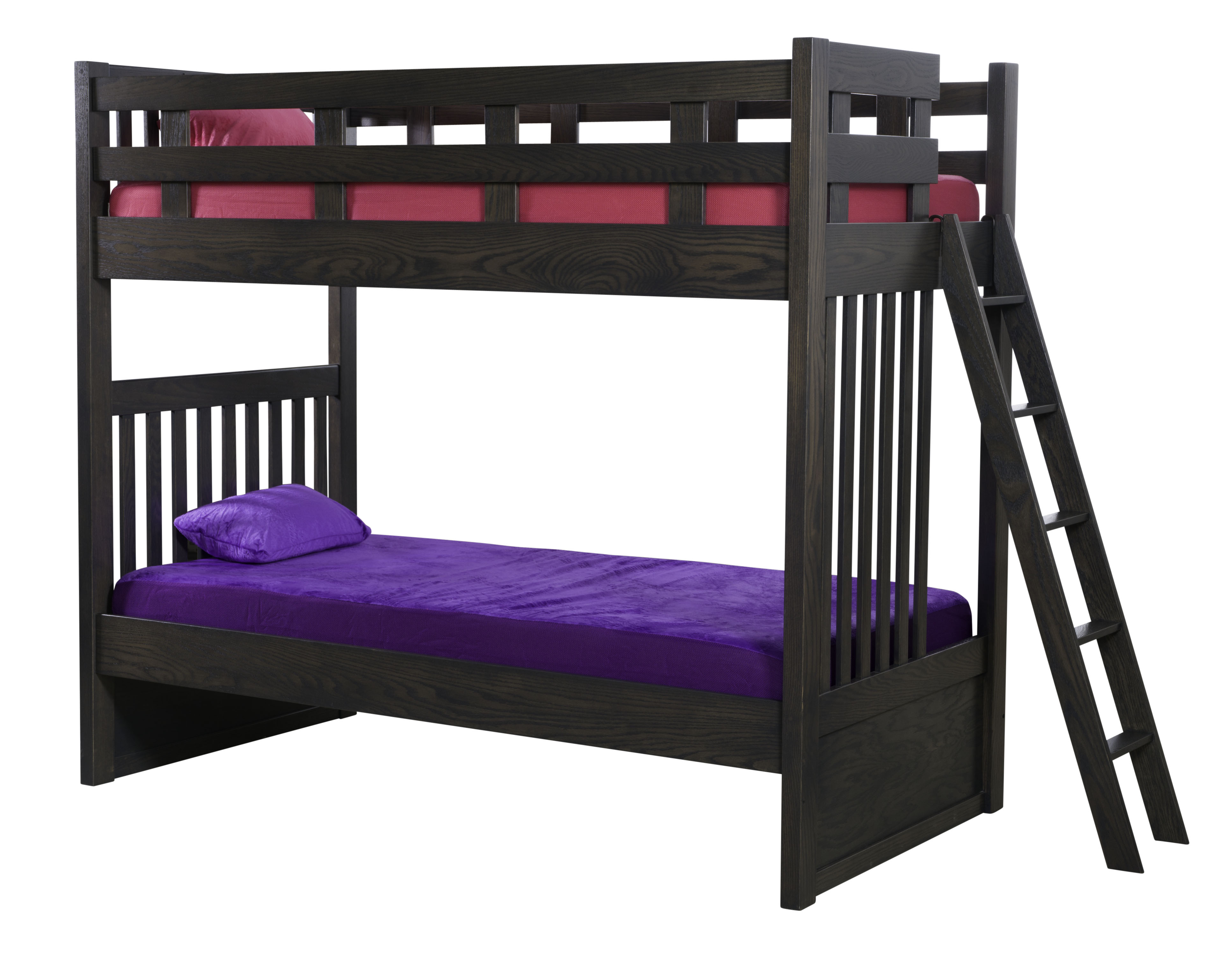 Kingston Twin x Twin Bunk Bed w/Ladder-#28
