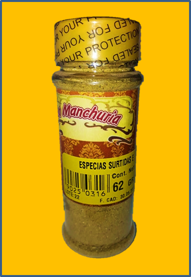 ESPECIAS SURTIDAS
62 GRS