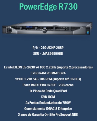 Power Edger r730 unitecsys Power Edger r730 unitecsys
