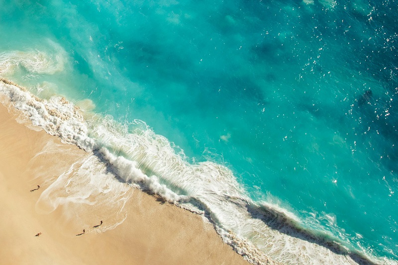 Birds Eye View of Beach