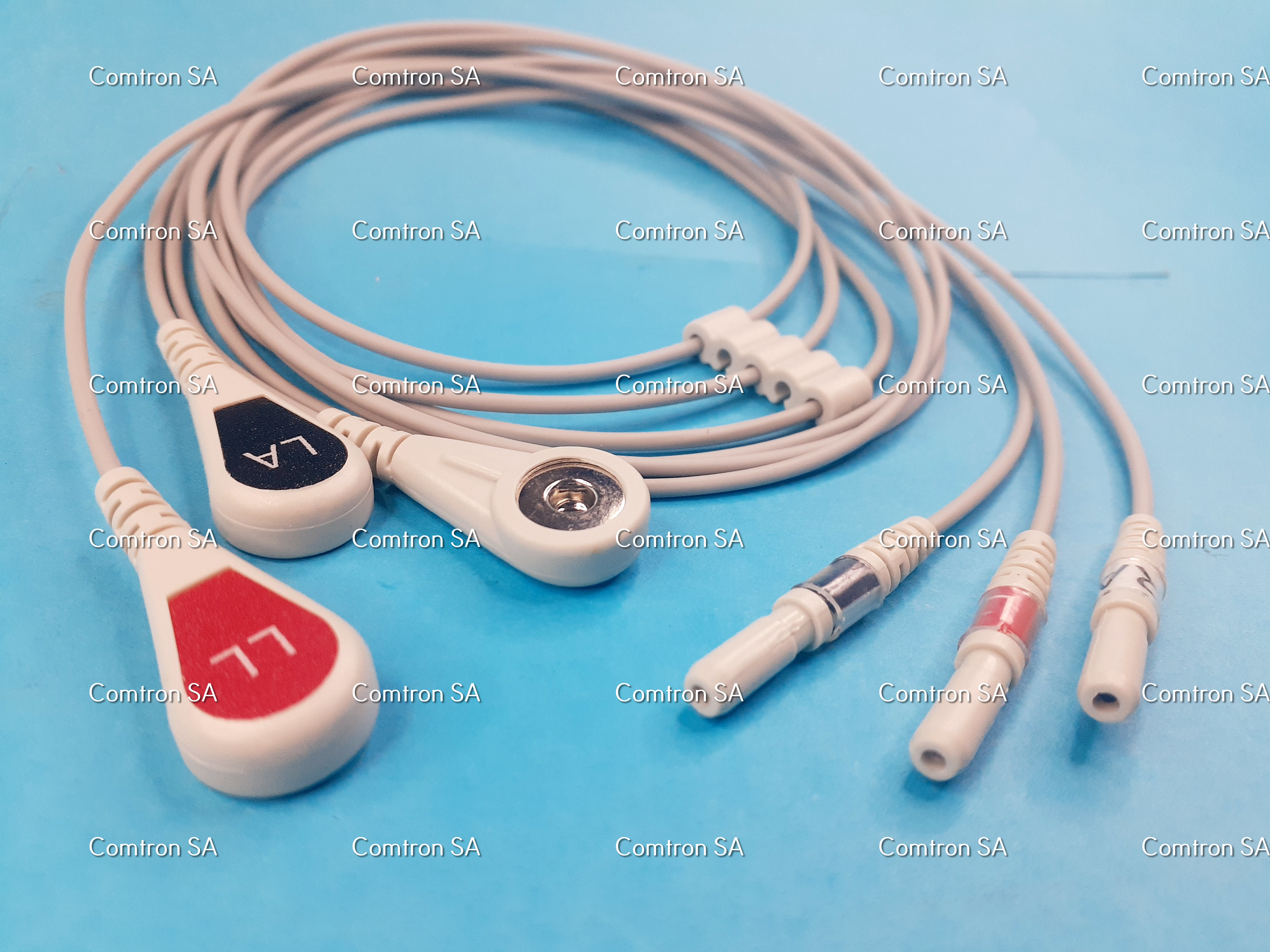 Juego de 3 cables para ECG
 estilo Din