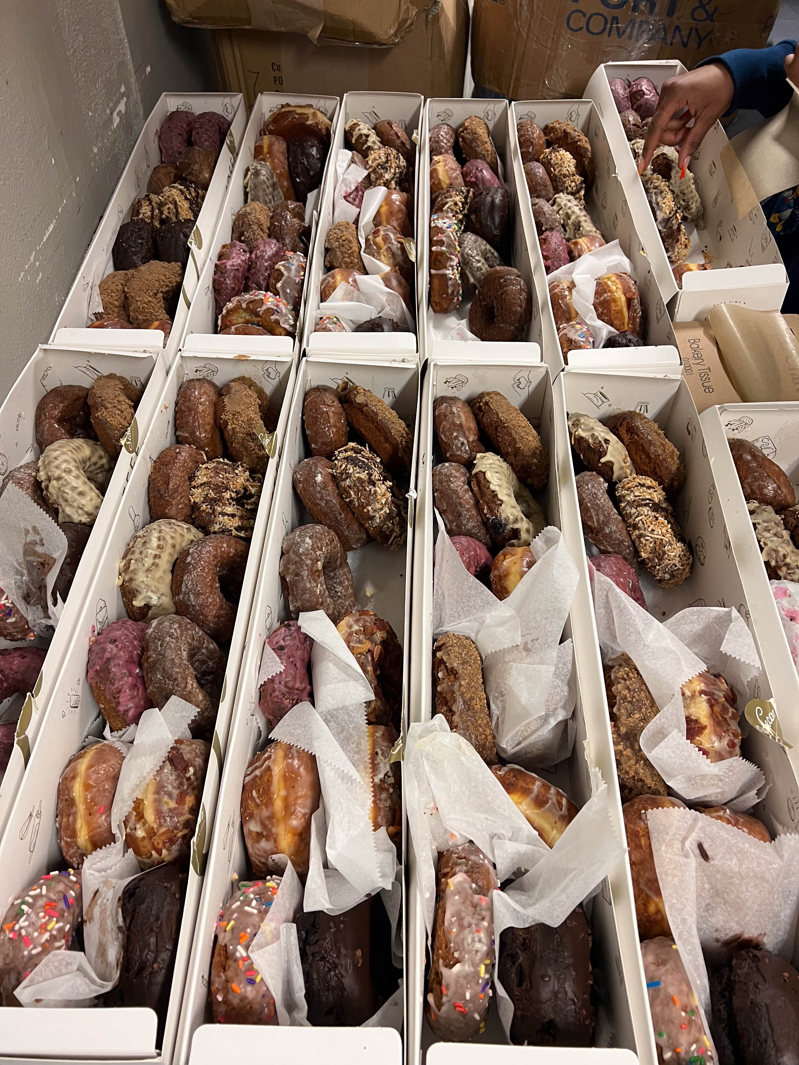Tom's donuts were fancier than James'