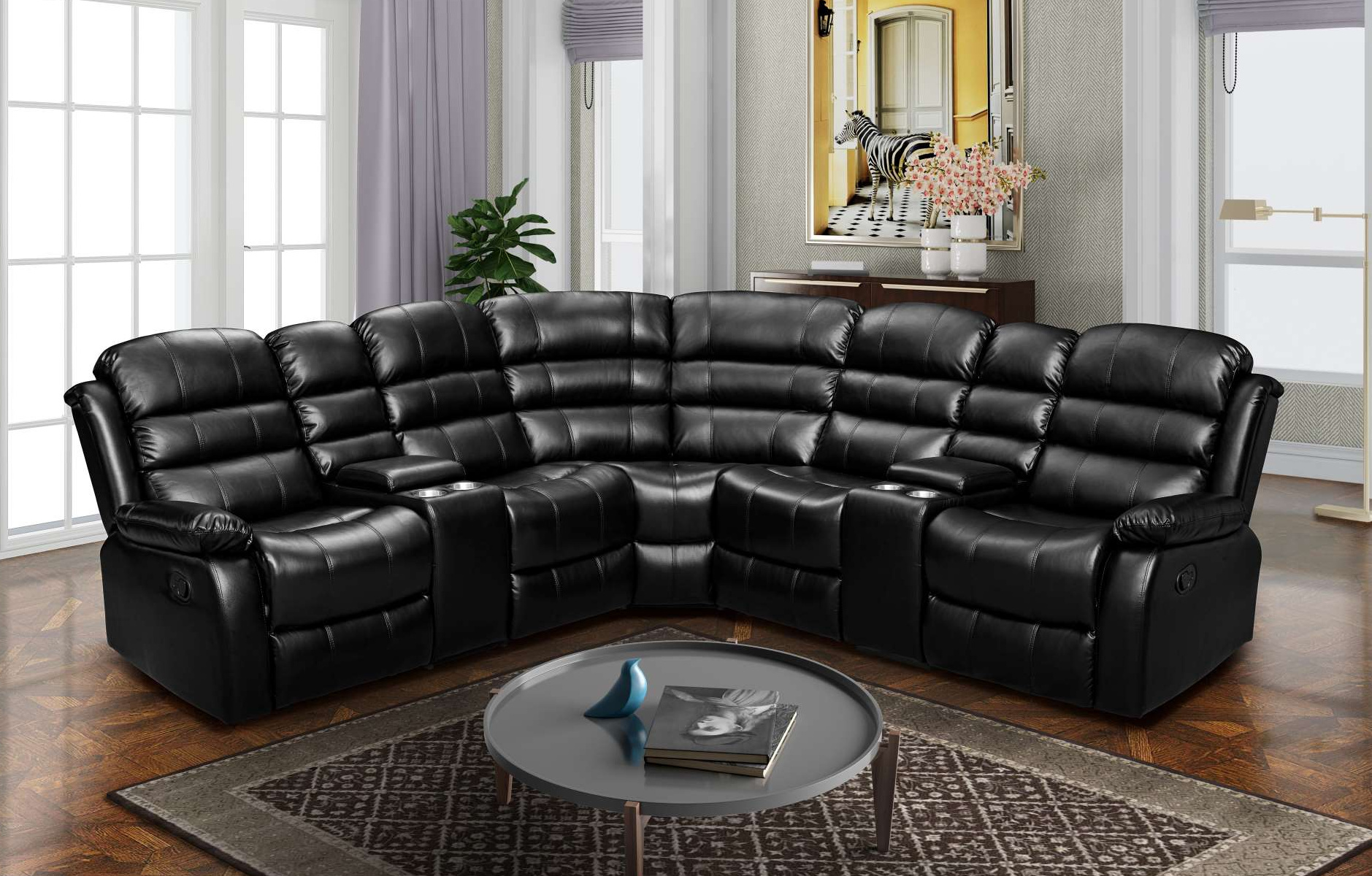 LRPX2931 3 Piece Reclining Sectiona;l Sofa