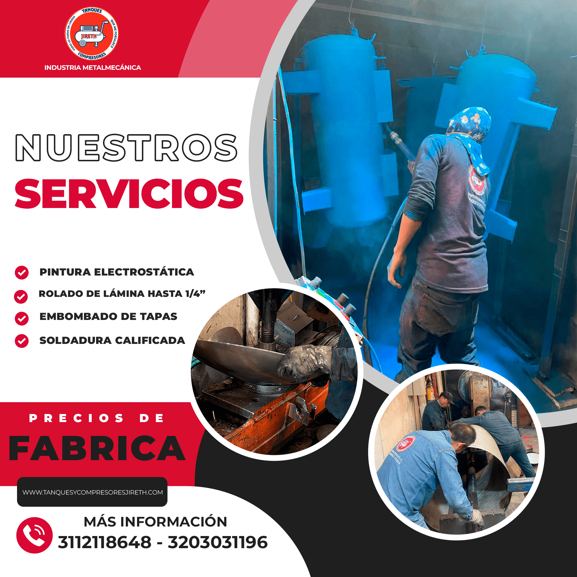Embombado de tapas en bogota, servicio de pintura electrostática, soldadura calificada, soldadura asme, fabrica de tanques en bogotá, fabrica de tanques colombia.