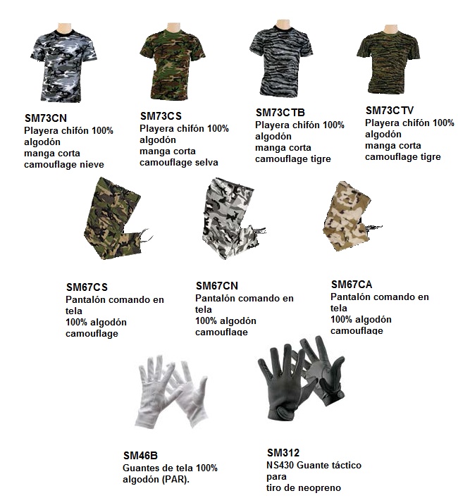 PLAYERAS Y PANTALÓN COMANDO
