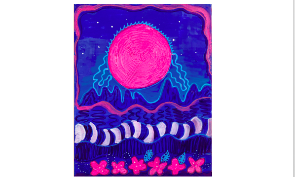 "Solstice" 16X20 inches Acrylic on canvas 2020
