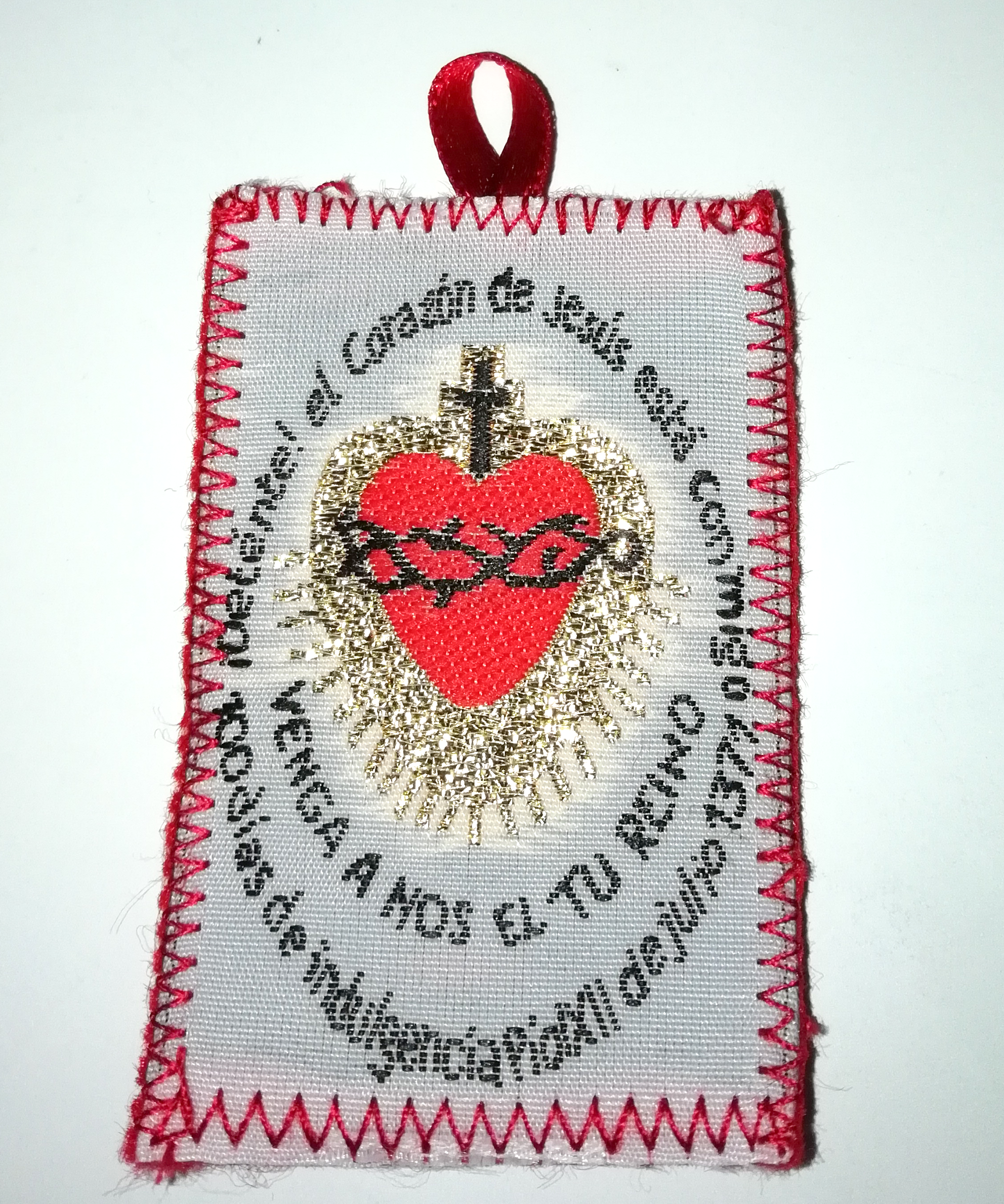 ESCAPULARIO DETENTE  GRANDE SAGRADO CORAZÓN DE JESÚS