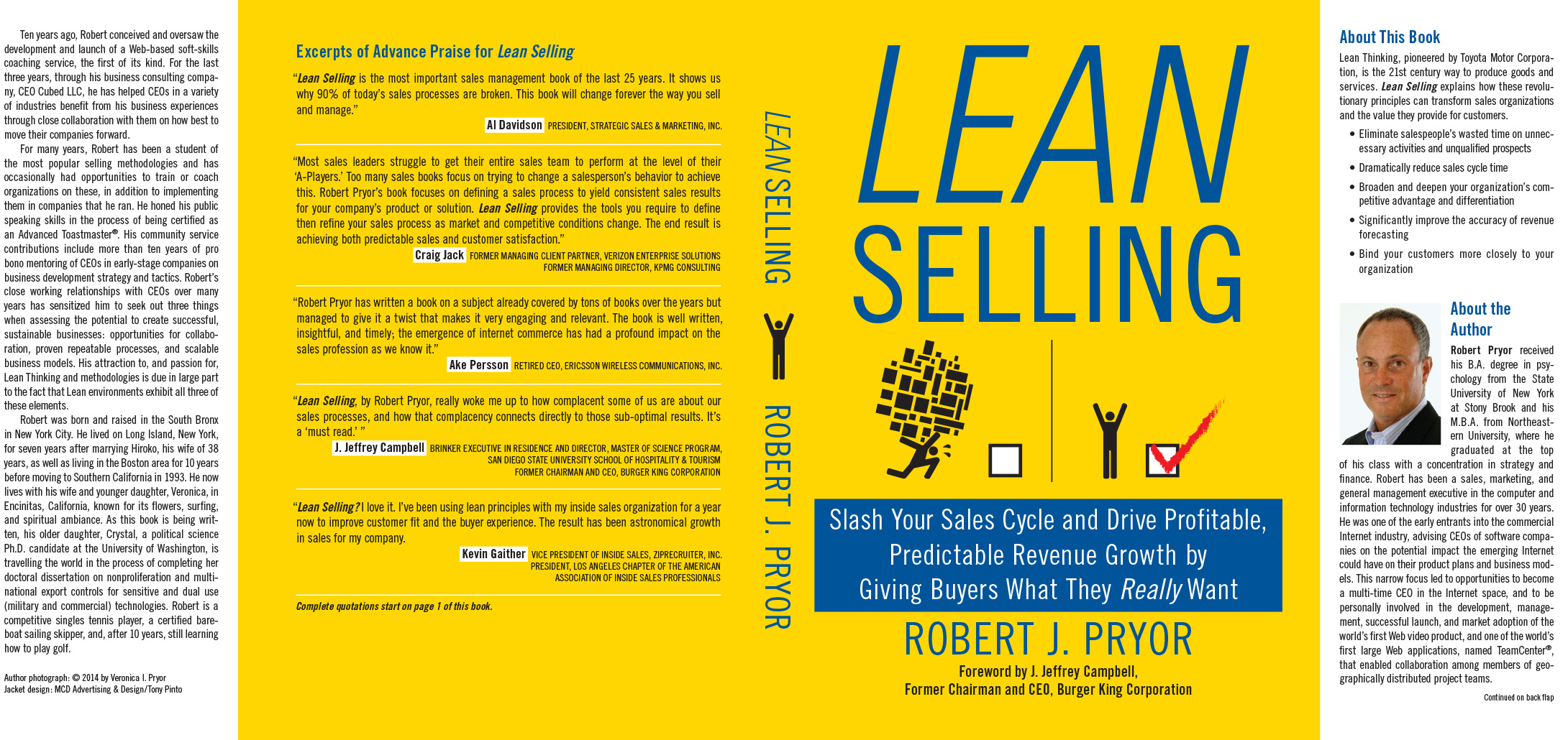 Lean Selling | Robert J. Pryor Dust Jacket