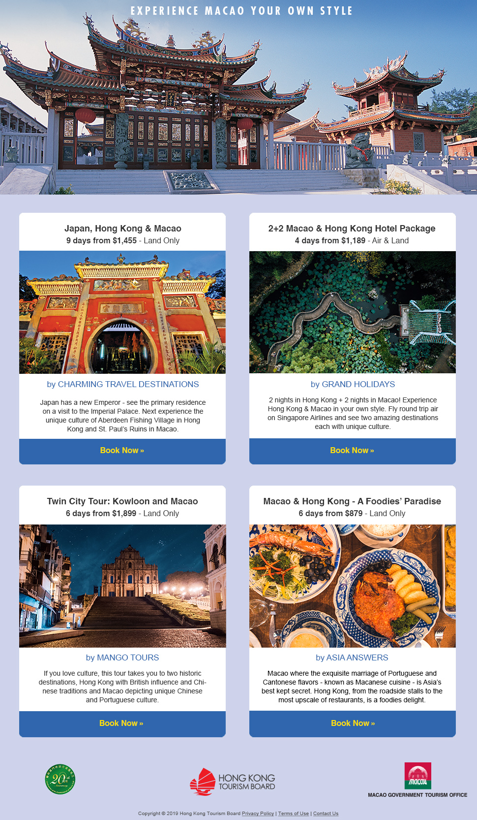 Experience Macao Your Own Style