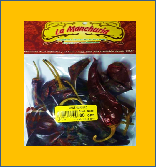 CHILE GUAJILLO
80 GRS