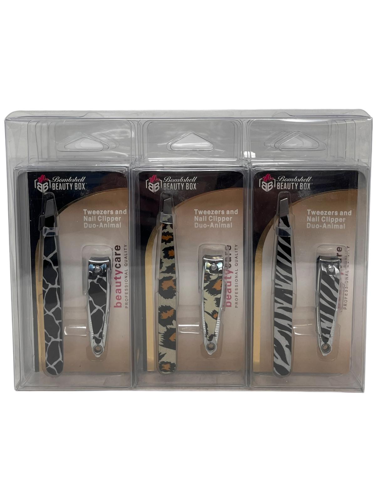 BB-79
TWEEZER &amp; NAIL CLIPPER ANIMAL PRINT 
12 PC