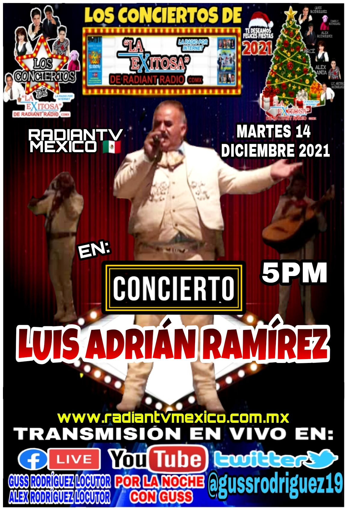luis adrian EN CONCIERTO LA EXITOSA DE RADIANTV MEXICO