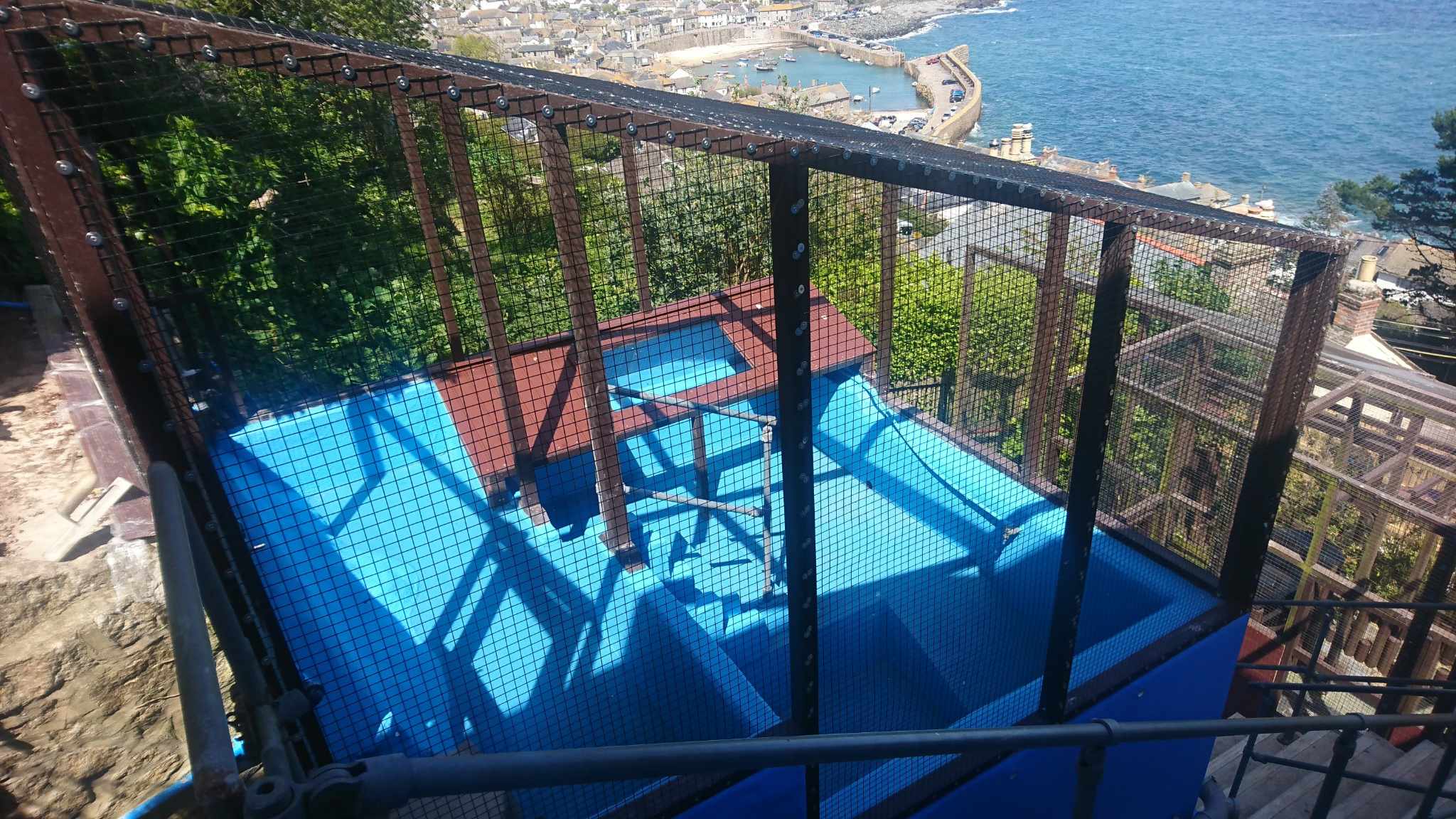 Bird enclosure constructed out of Recycled Plastic Wood