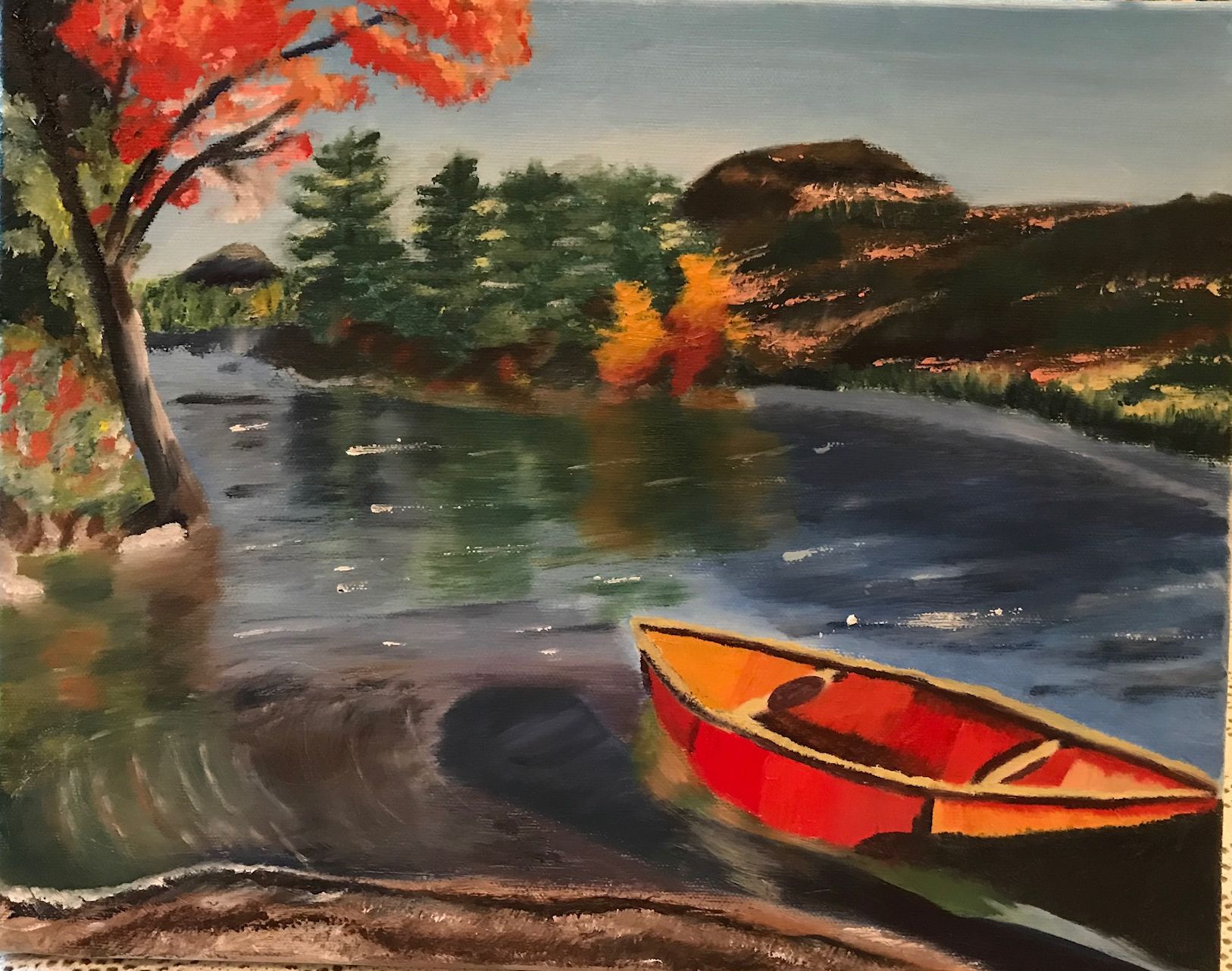 Boat on water - Reflections