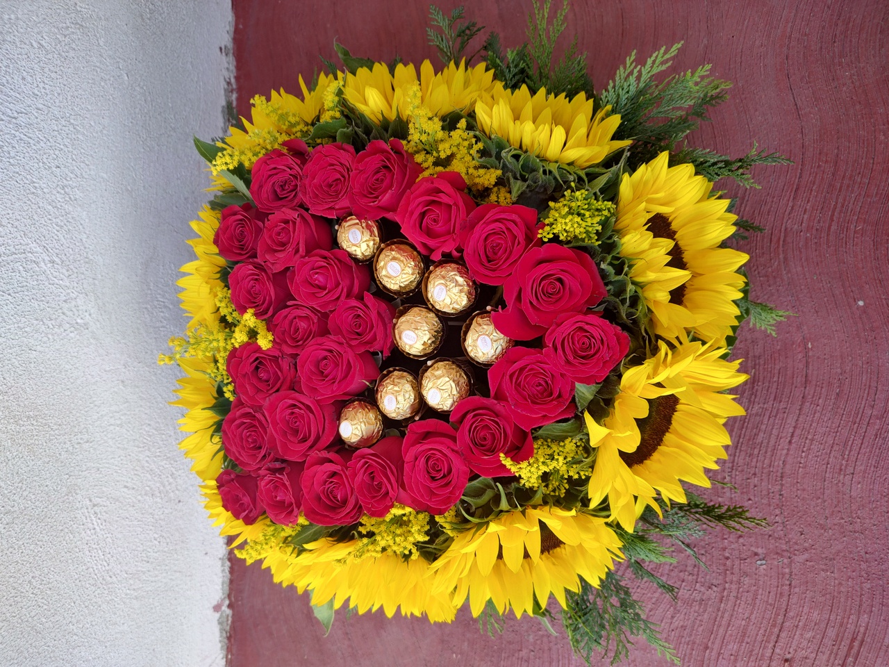 CORAZON DE GIRASOLES