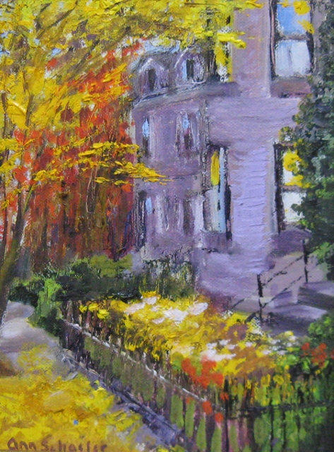 Schaefer, Gingco Gold, 8" x 6" Oil