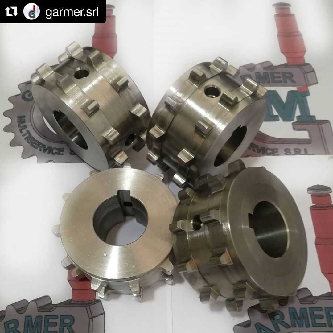 PIÑÓN DOBLE DENTADO EN ACERO INOXIDABLE 304