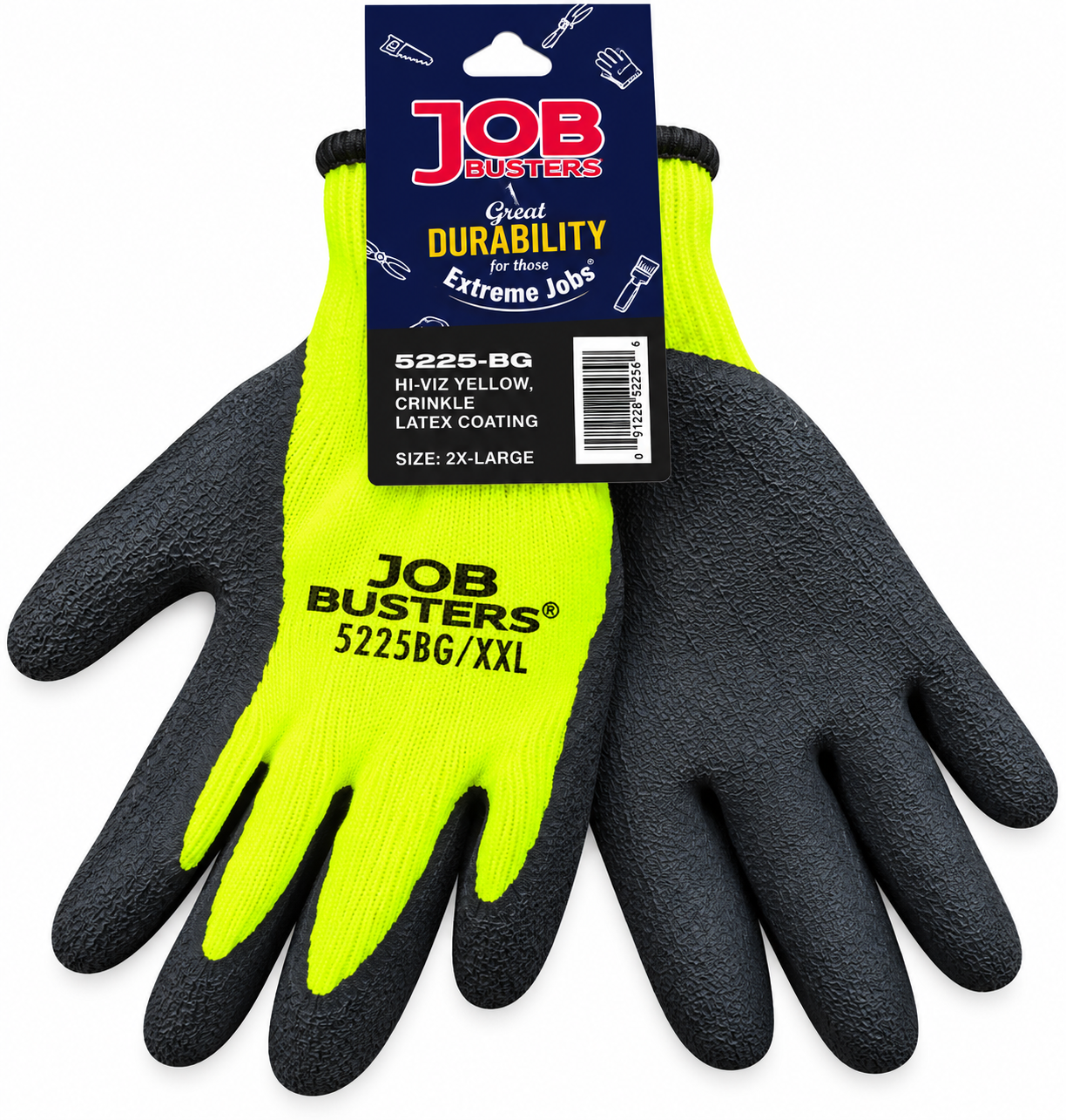 YELLOW WORK GLOVE
2X-LARGE
ITEM # 5225-BG-2XL
144 CS/PK