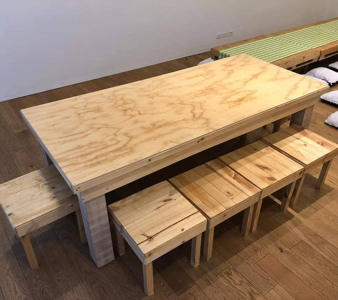 Mesa Rectangular de Madera
+ 10 bancas color natural
Medidas:
2.20m x 1m
$150.000