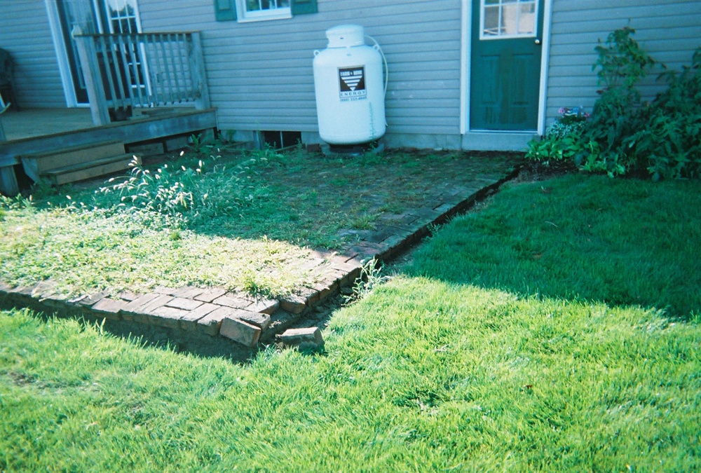 Before stamped concrete