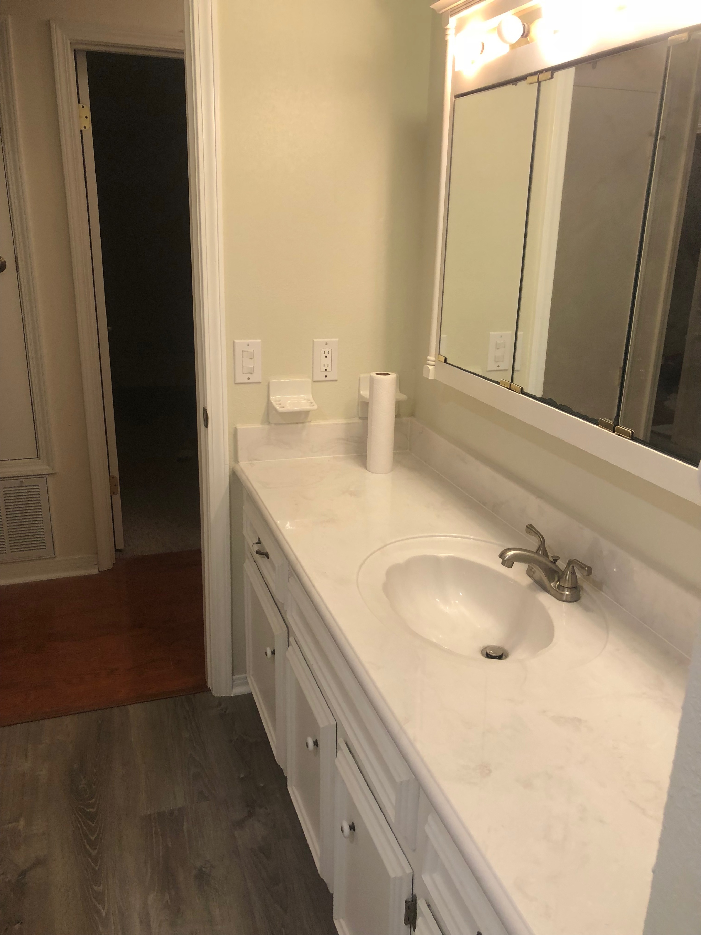 Vanity Top and Floor; Full bathroom remodel 