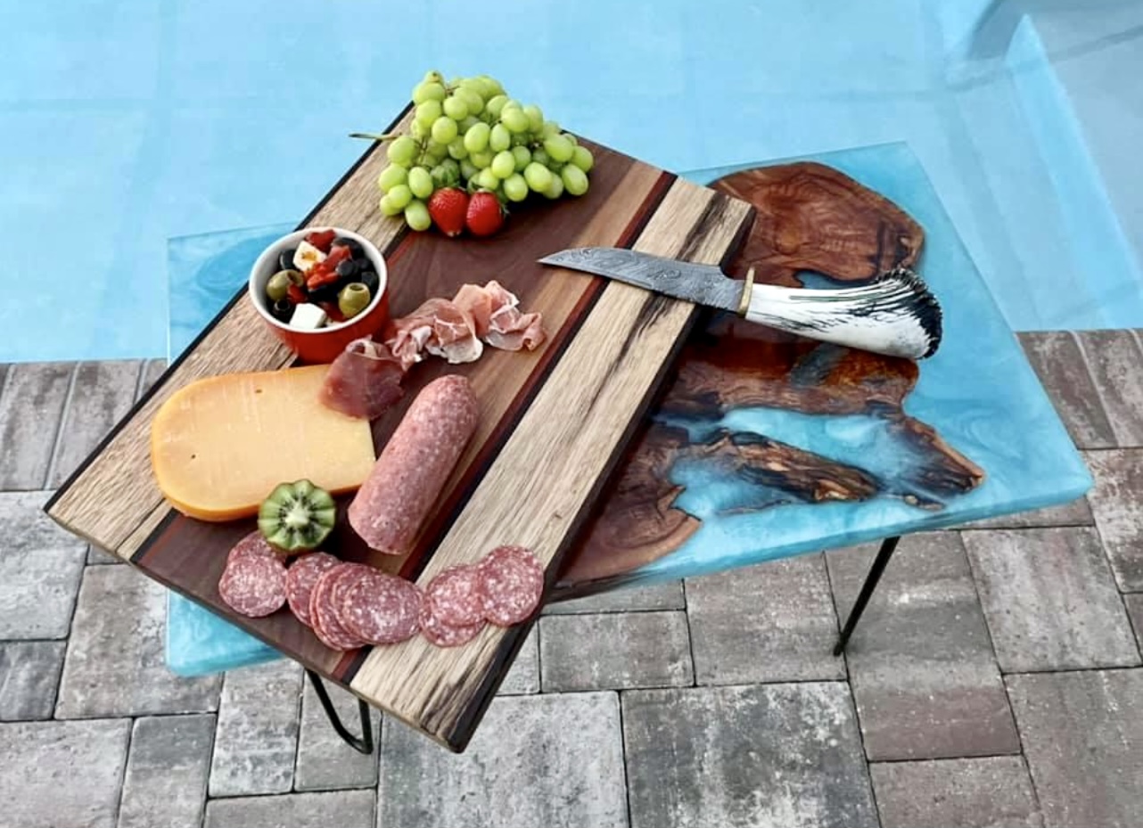 Charcuterie Board by the Pool
