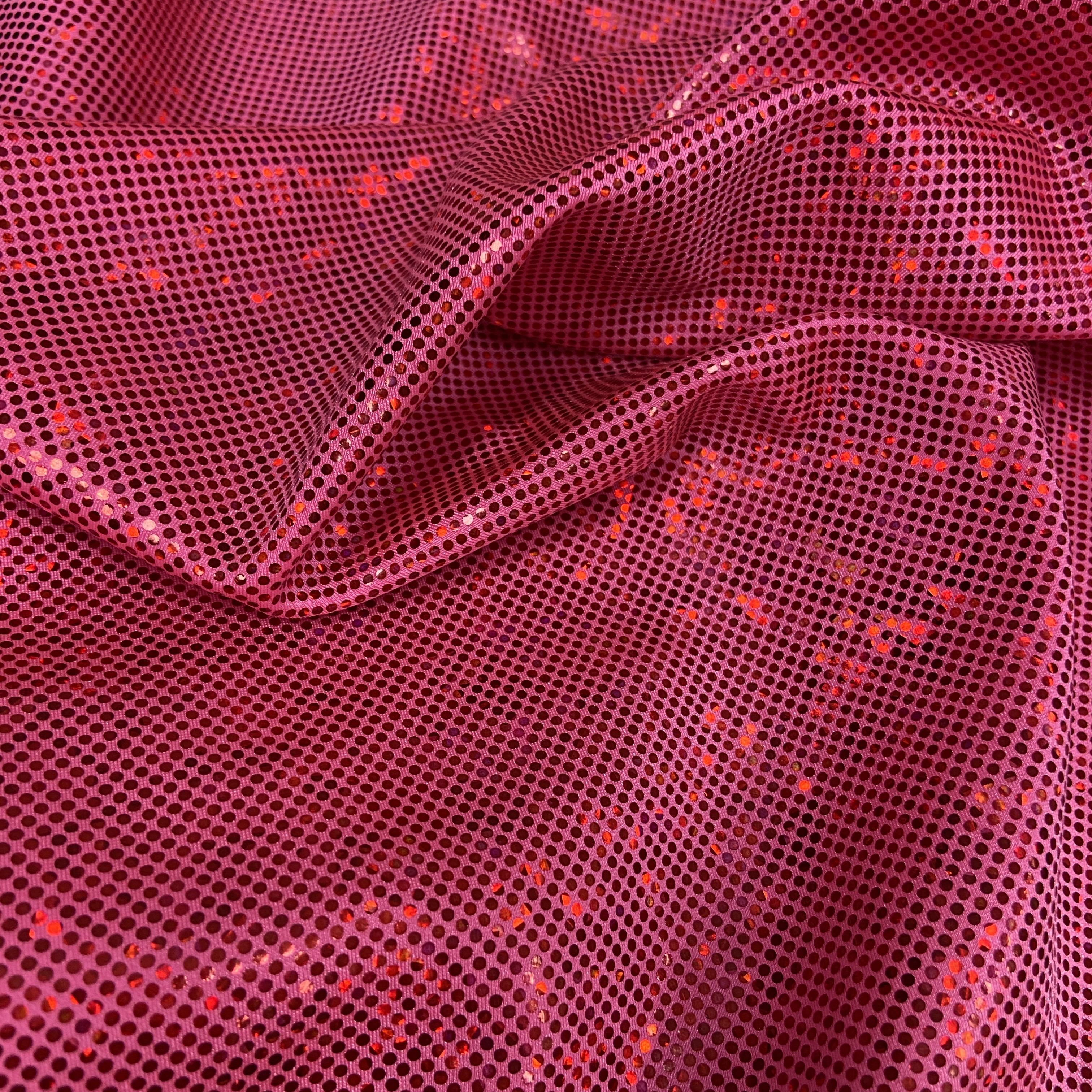 Bright pink shattered hologram