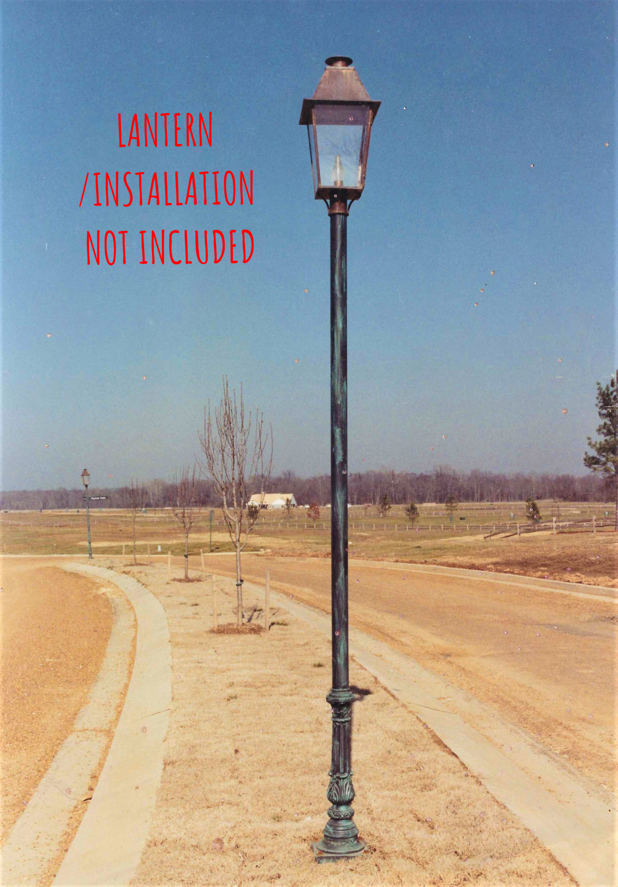 PICKLE FLUTED LAMP POST UP TO 10' 
